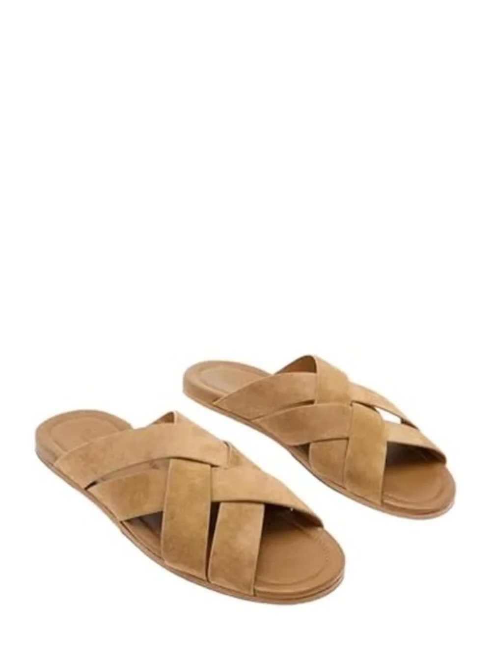$398 NWT John Varvatos Collection Merida Slide Earth Brown Size 10